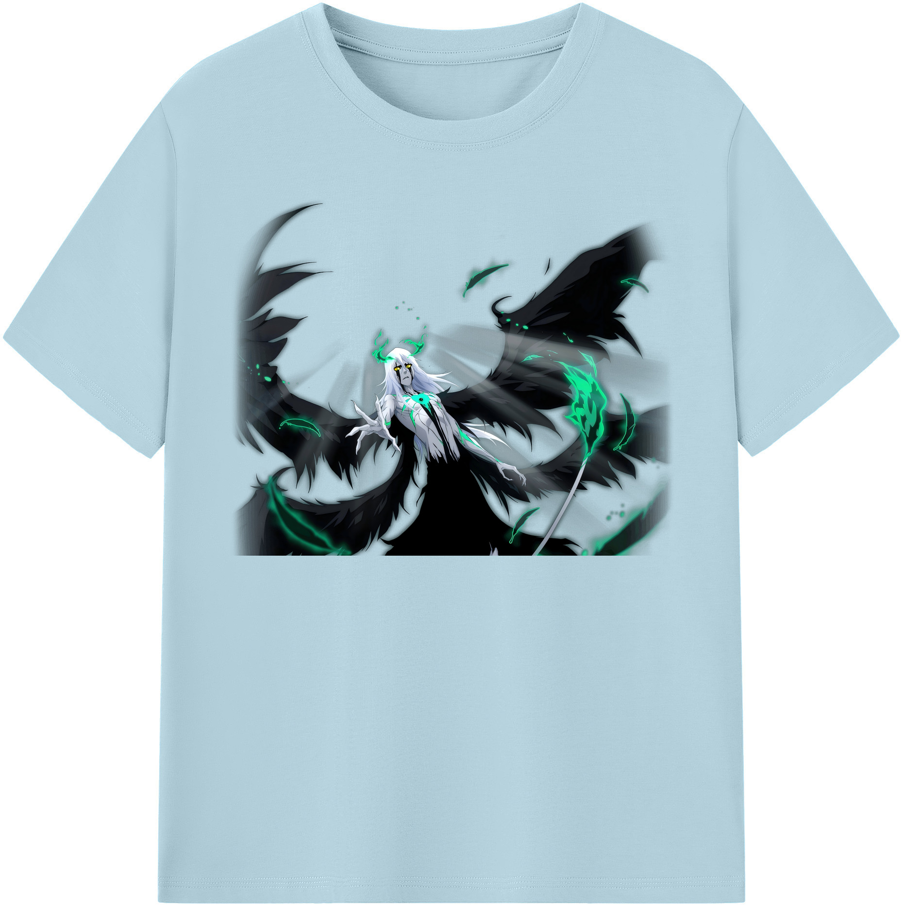（画像用） ブリーチ ウルキオラ·シファー BLEACH Ulquiorra cifer 綿100％半袖Tシャツ（フロントプリント）